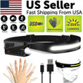 Rechargeable COB LED Headlamp - Motion Sensor Work Light