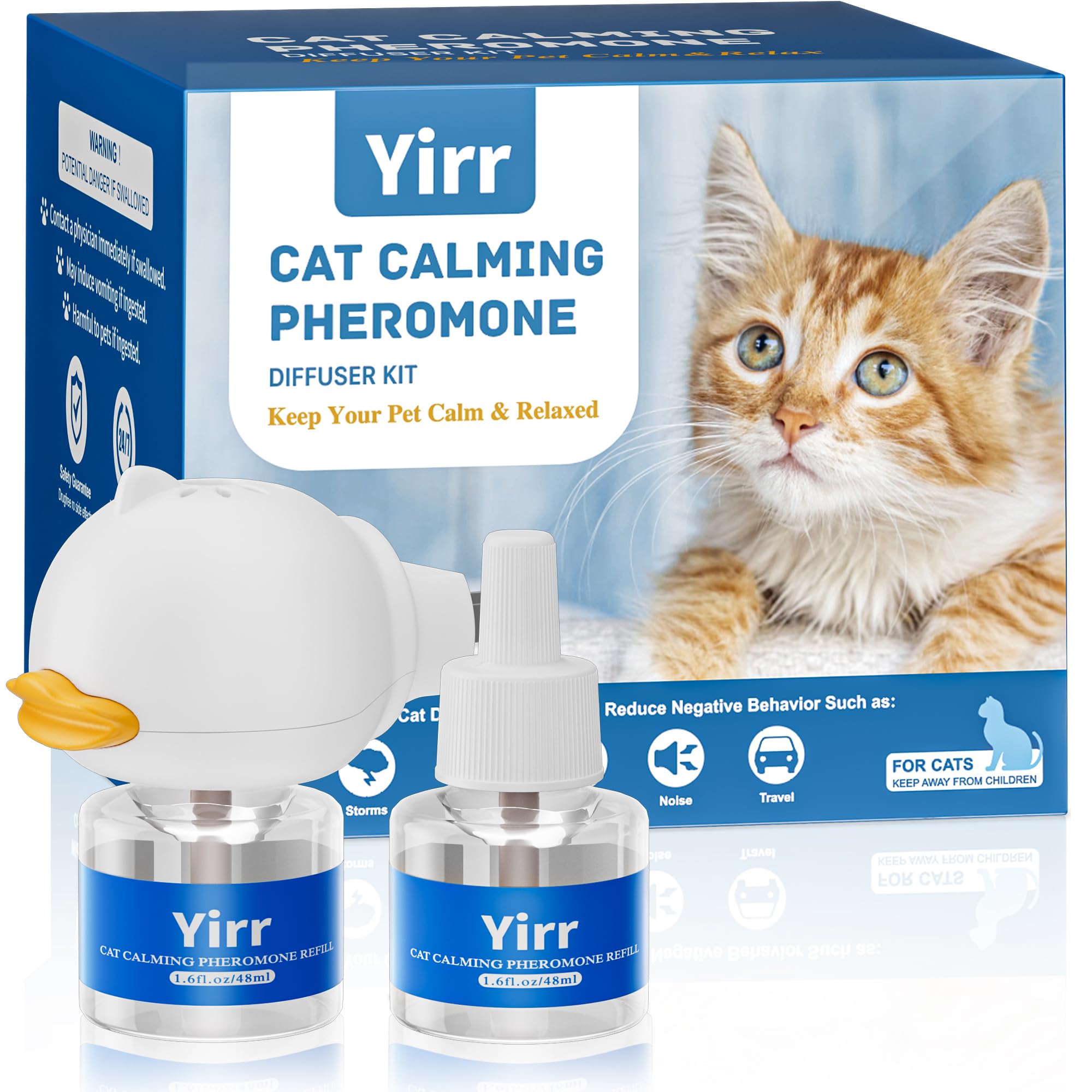 Calming Pheromone Diffuser Kit for Cats — with Refill