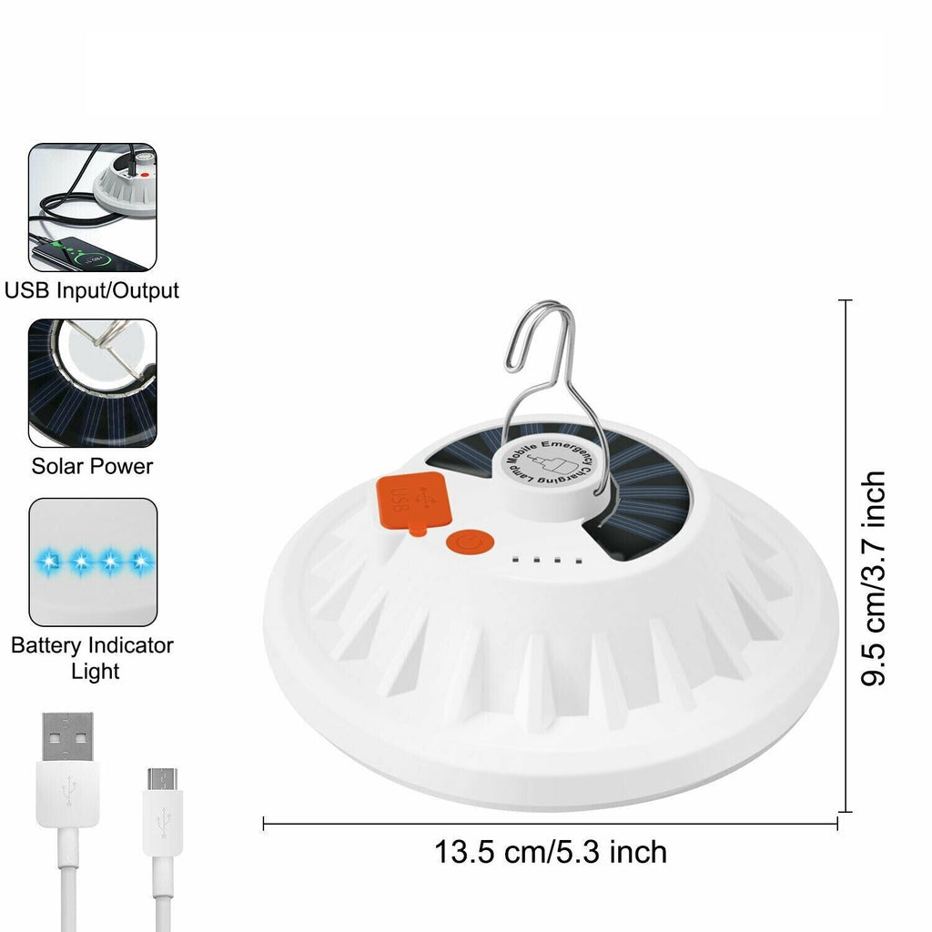 Solar & USB Rechargeable Camping Lantern