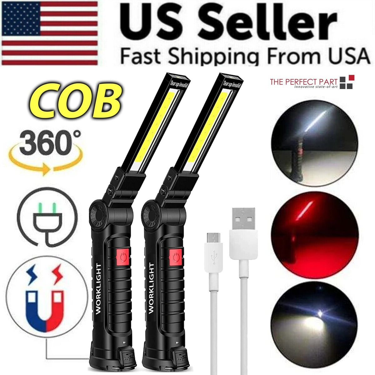 Rechargeable Magnetic LED Work Light