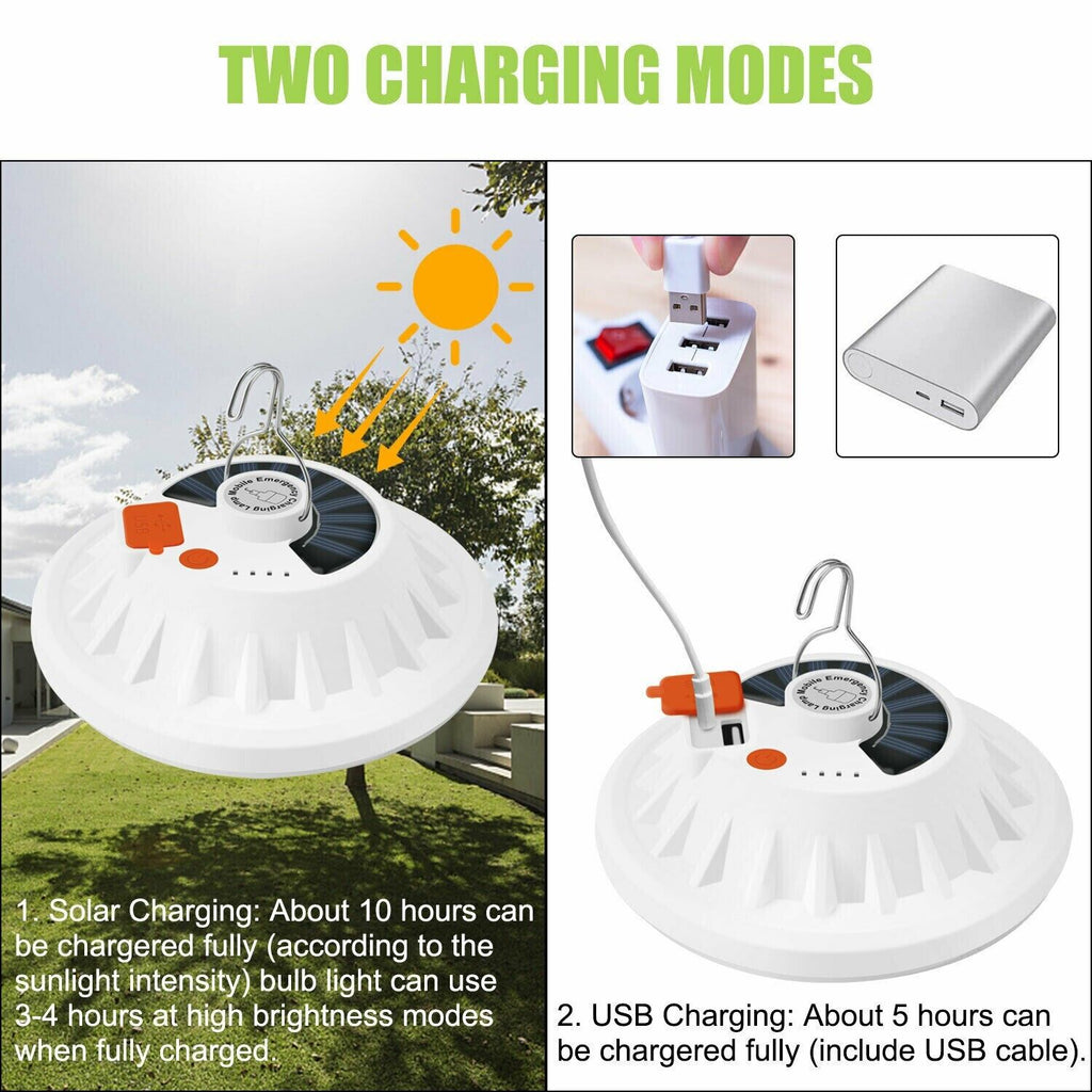 Solar & USB Rechargeable Camping Lantern