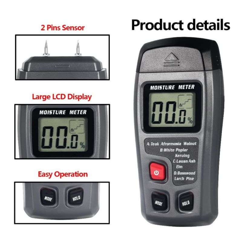 Digital Firewood Moisture Meter