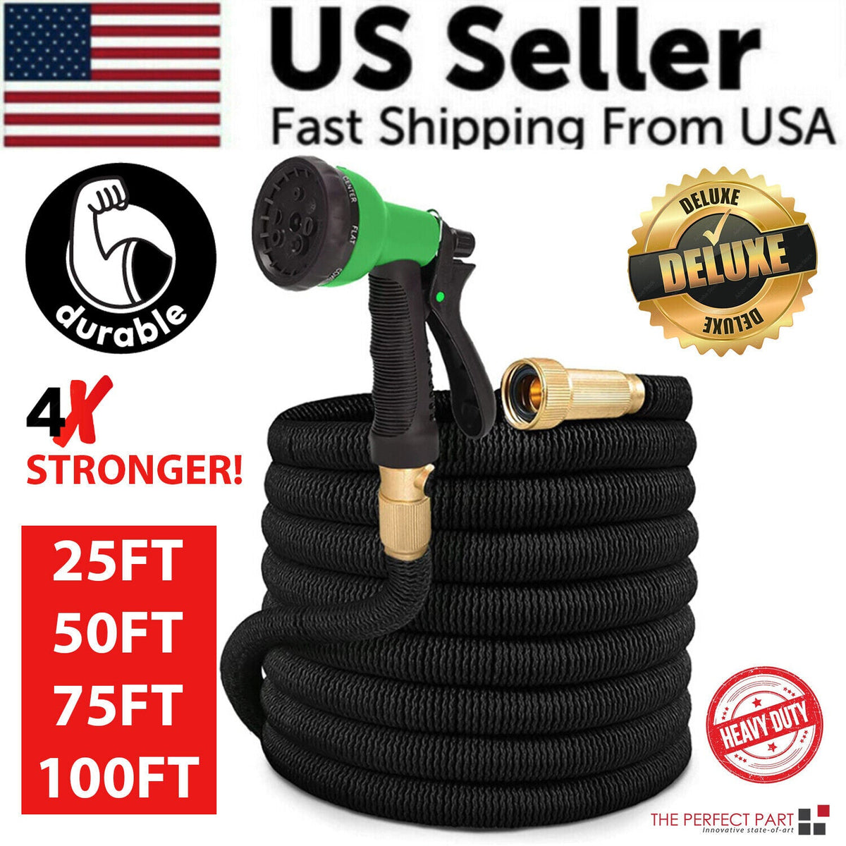 Expandable Garden Hose - 25 to 100 ft