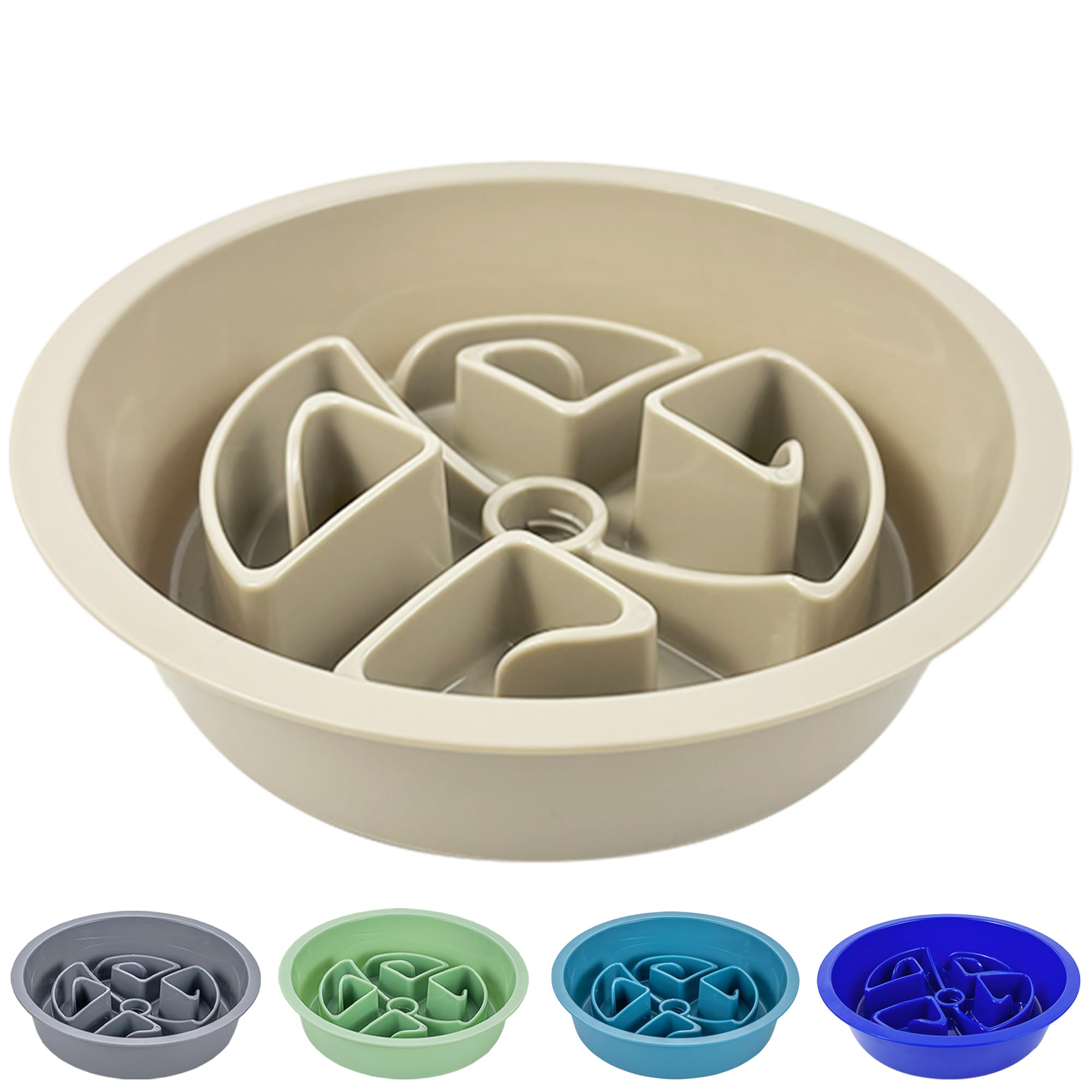 Slow Feeder Dog & Cat Bowl — Anti-Gulping Interactive Puzzle Bowl