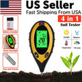4-in-1 Soil Tester - pH, Moisture, Light & Temperature