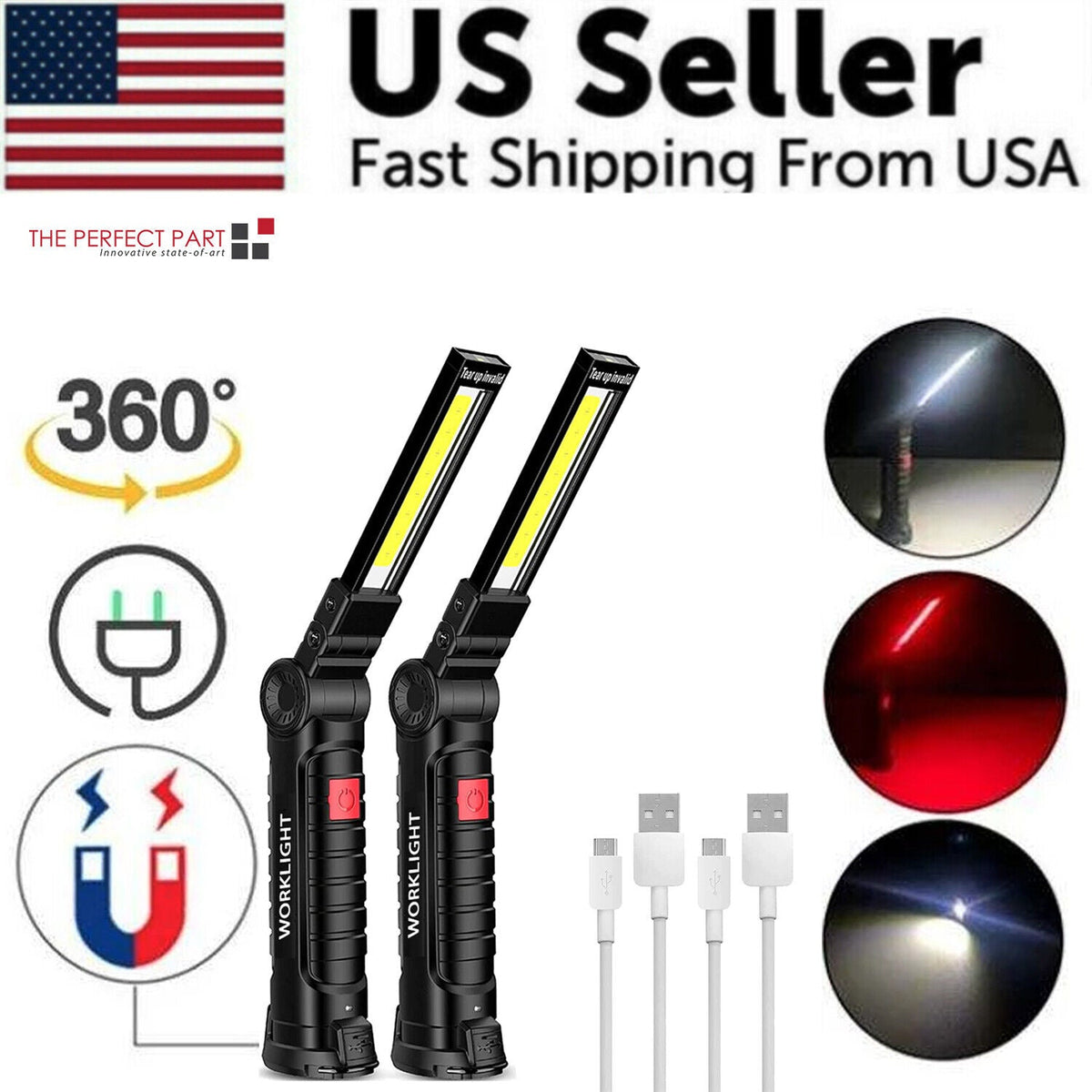 Rechargeable Magnetic LED Work Light