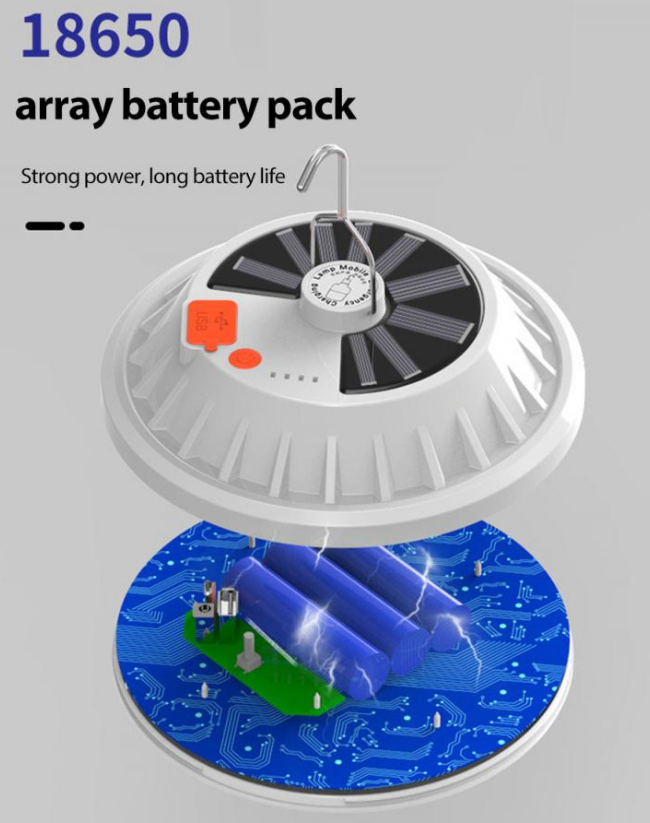 Solar & USB Rechargeable Camping Lantern
