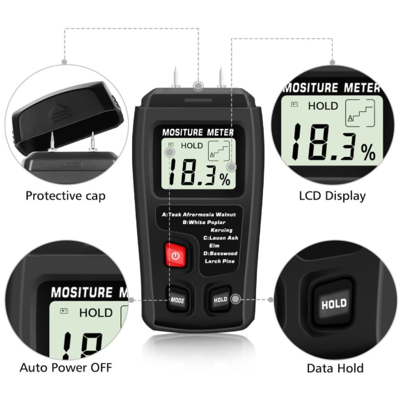 Digital Firewood Moisture Meter